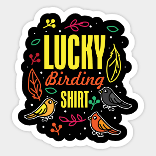 Lucky Birding Shirt Sticker